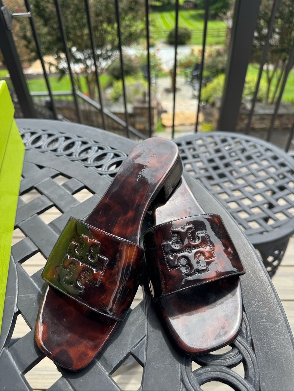 ❤️Tory Burch Tortoise Slide Sandals